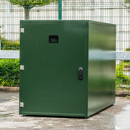 Tuffbox Bi-Bike Locker Outdoor Metal Bike Storage Shed for 2 Bikes