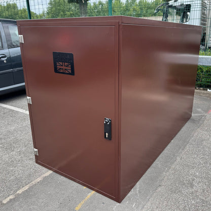 Tuffbox Bi-Bike Locker Outdoor Metal Bike Storage Shed for 2 Bikes