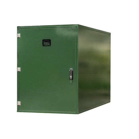 Tuffbox Bi-Bike Locker Outdoor Metal Bike Storage Shed for 2 Bikes