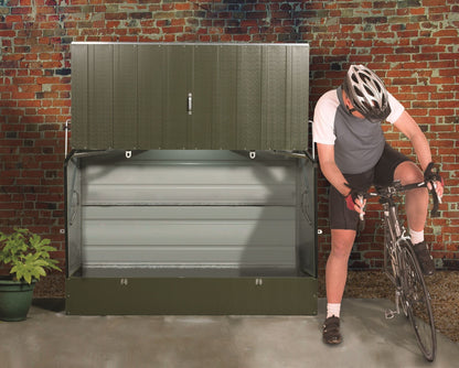 Trimetals Protect-a-Cycle™ with Ramp – High Security Metal Bike Store for 3 Bikes (SBD Approved)